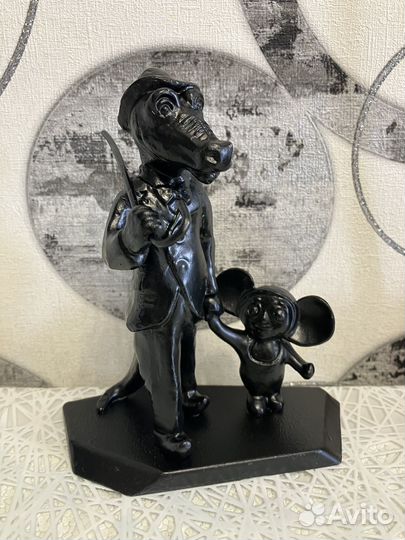 Статуэтка Крокодил Гена и Чебурашка СССР