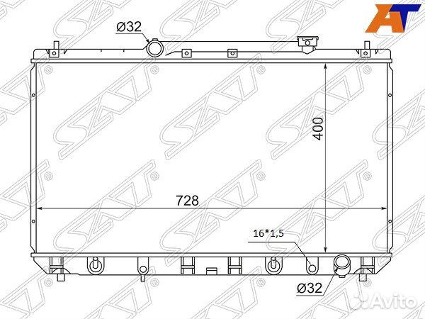 Радиатор toyota camry gracia
