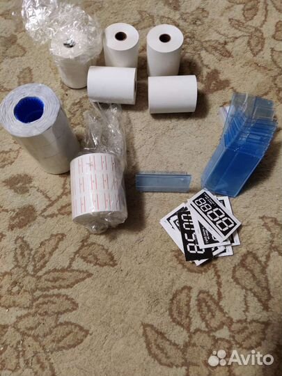 Ценники, этикет-пистолет, кассовая лента