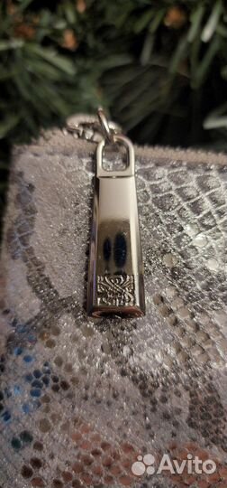 Biba косметичка клатч серебро змея