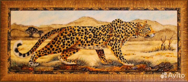 Картина из янтаря - Ягуар Array