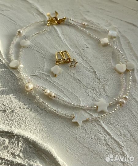 Ожерелье чокер браслет серьги