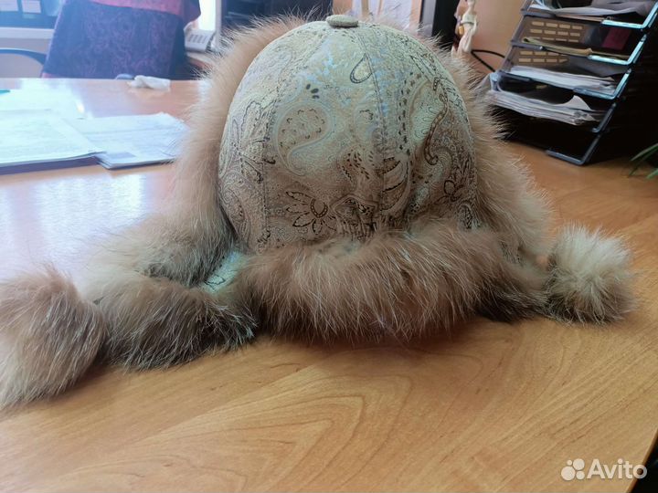 Шапка песцовая женская