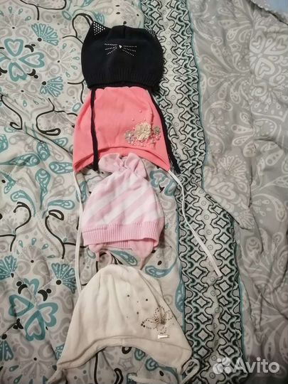 Шапки для девочки размер 44-46