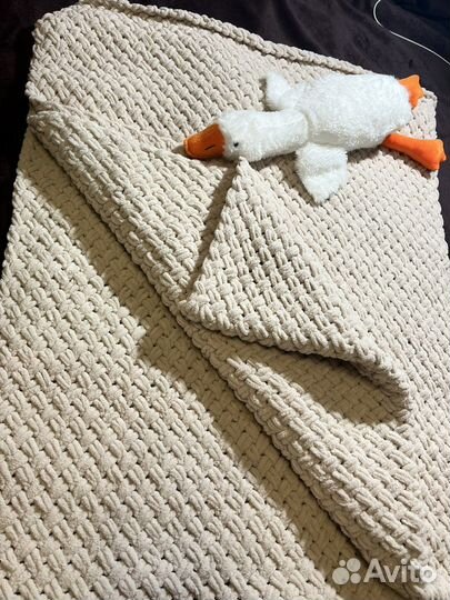 Плед ручной работы плюшевый