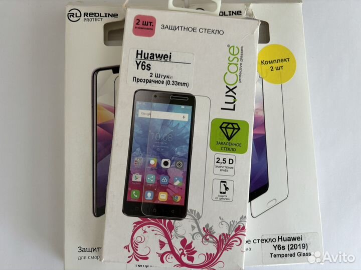 Защитное стекло huawei y6s