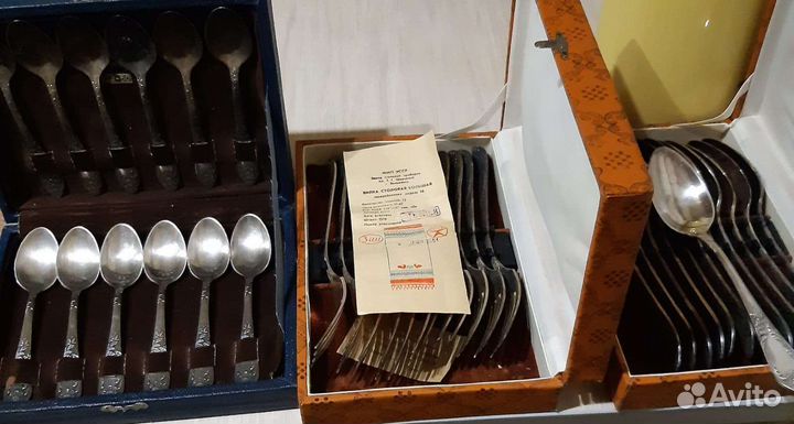 Столовые приборы серебро СССР