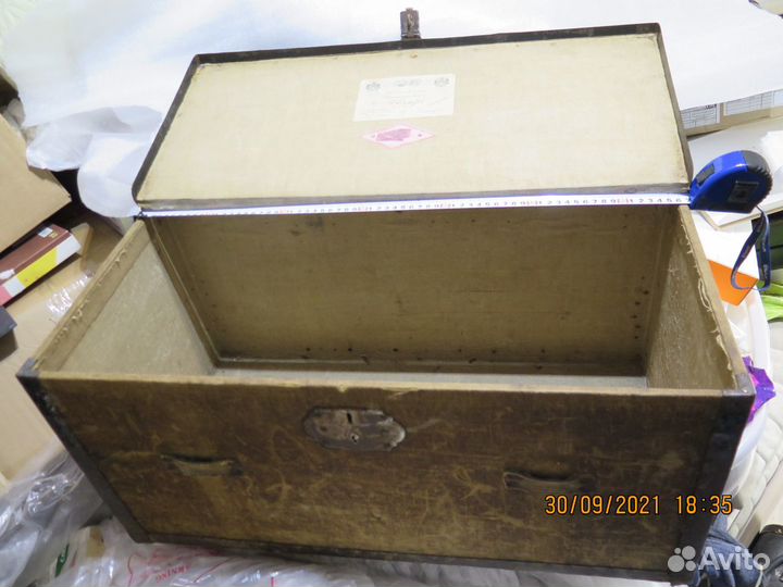 Дорожный сундук.спб конец XIX в Фабрика дорожных в