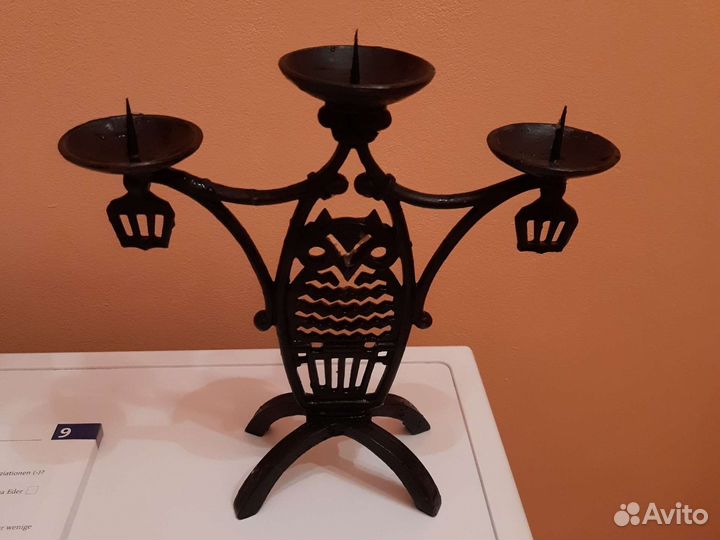 Подсвечник на 3 свечи. Середина 20 века