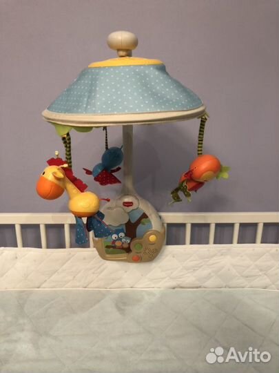 Мобиль в детскую кроватку 3в1