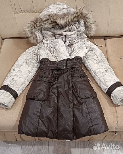 Пальто и куртка для девочки 128-134