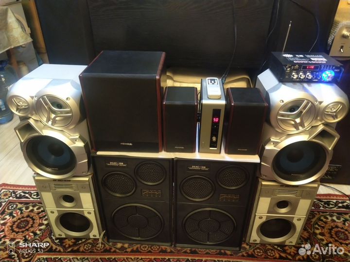 Microlab fc530, Panasonic sb-ak 320 и Sunbuck