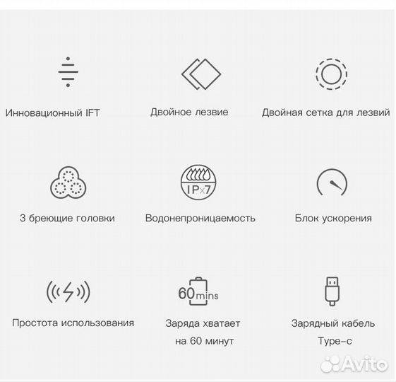 Электробритва Xiaomi Soocas Electric Shaver S3