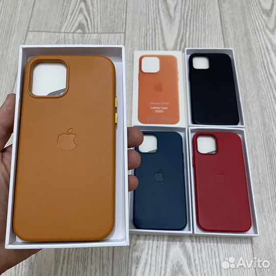 Кожаный чехол на iPhone 12 / 12pro Magsafe