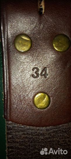 Мужской кожаный ремень