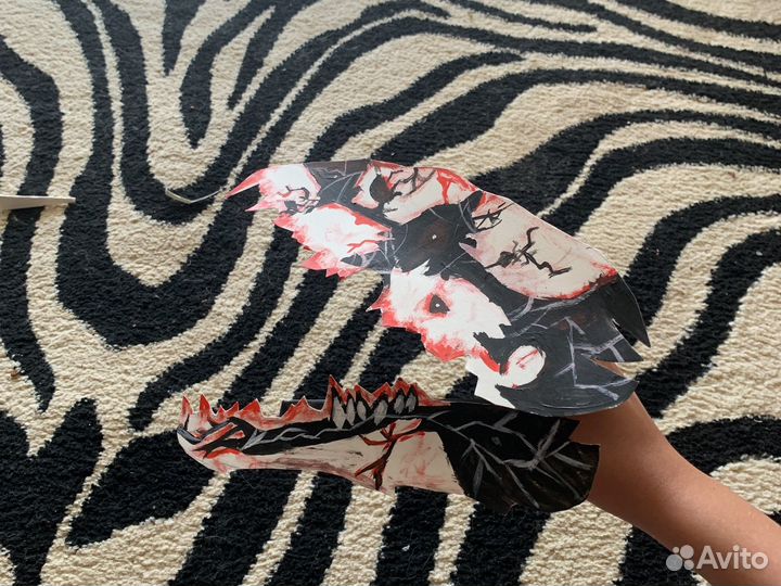 Бумажный дракон на руку, на заказ