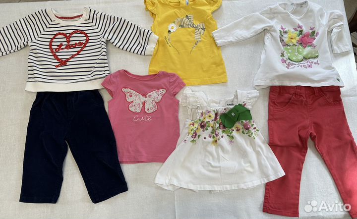 Вещи пакетом для девочки 86 92