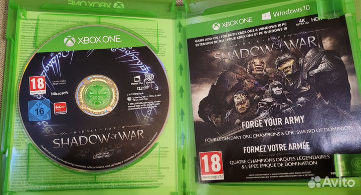 Средиземье Тени войны Xbox one