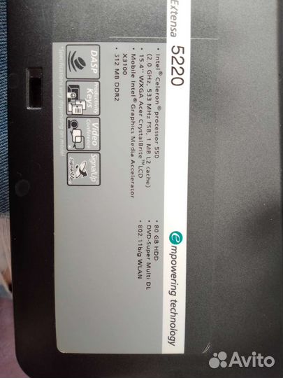 Ноутбук acer 5220