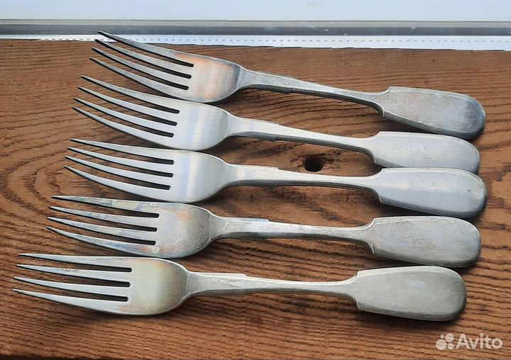 Набор царских серебряных вилок 84 пробы