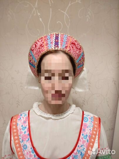 Русский кокошник новый 2 шт