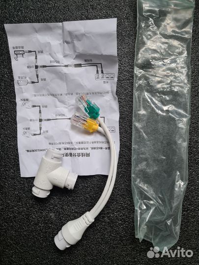 Разветвитель пое (poe) - 2 устр-ва по одному кабел