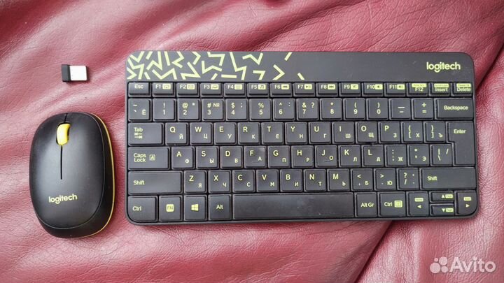 Logitech MK240 беспроводной комплект клава+мышка