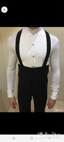 Рубашка,бабочка для бальных танцев,размер 38