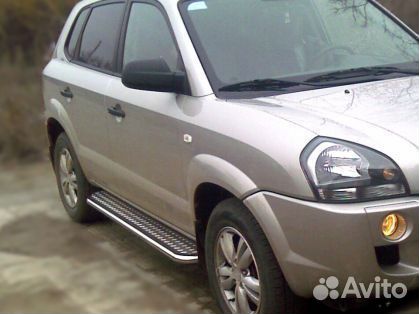 Пороги d-43 Hyundai Tucson 2004-2010 г.в