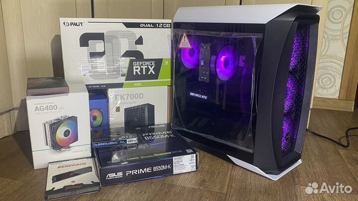 Новый Ryzen 5 5600, RTX 3060 12gb, SSD M2 500gb