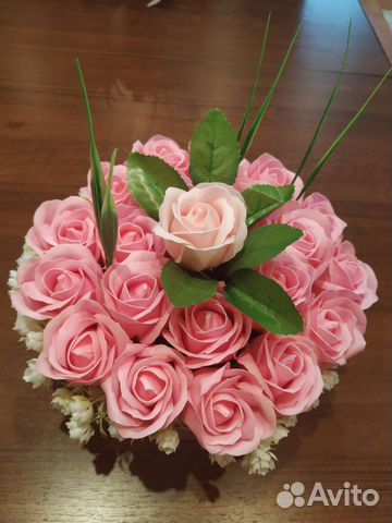 Букет из мыльных цветов