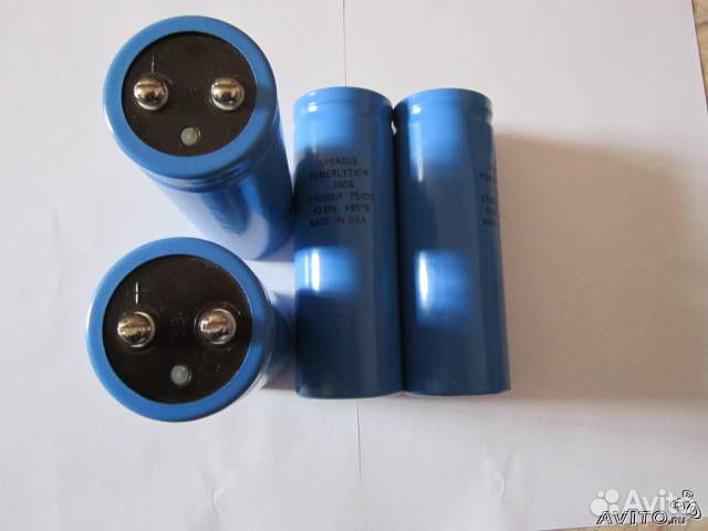 Электролитические конденсаторы sprague 27000mf 75v