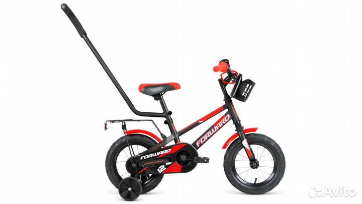Велосипед детский Forward Meteor 12 (2021) черный