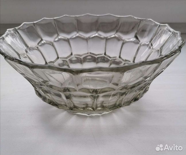 Салатник, ваза для фруктов,1 кдо, стекло СССР