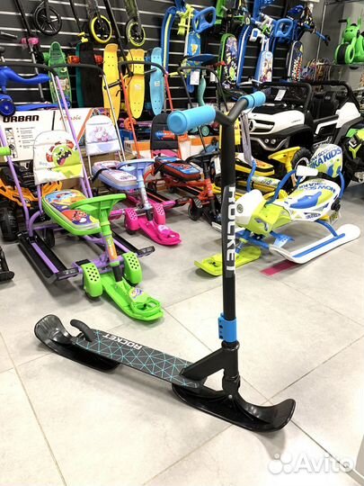 Самокат-снегокат 2 в 1