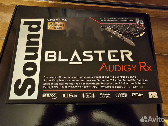 Звуковая карта Creative sound blaster audigy rx купить в Москве ...