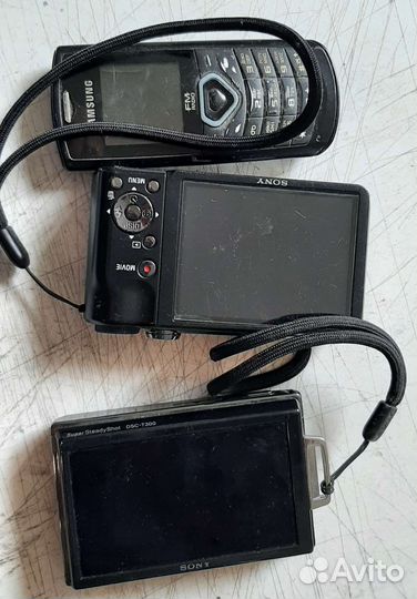 Фотоаппараты sony и телефон samsung