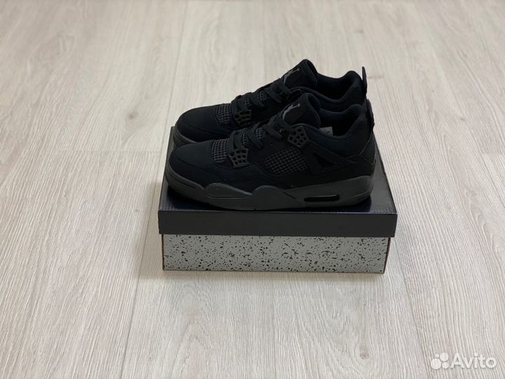 Кроссовки Nike Air Jordan 4 Black Cat (36-45)