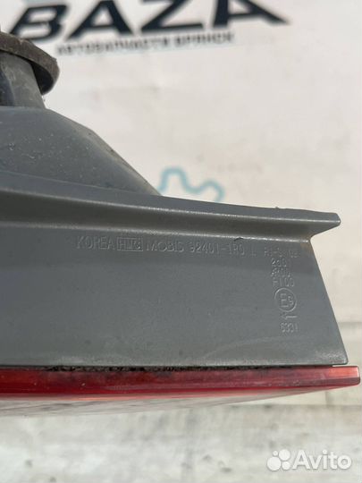 Фонарь задний левый наружный Hyundai Solaris