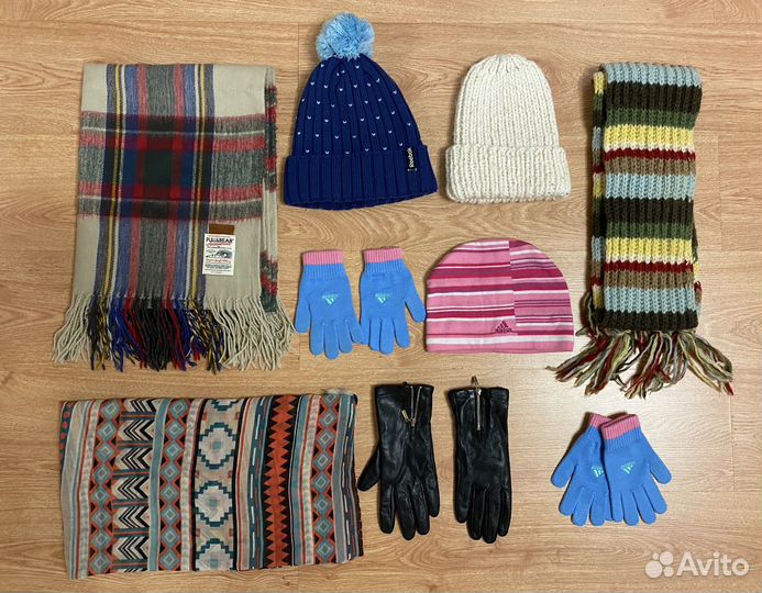 Шапка reebok шарф pull and bear шерсть перчатки