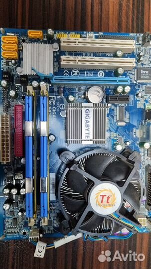 Материнская плата Gigabyte GA-G31M-S2L и процессор