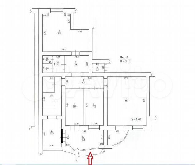 Офис 191м в центре с ремонтом под клинику, офис