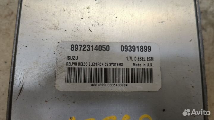 Блок управления двигателем Opel Astra G, 2000