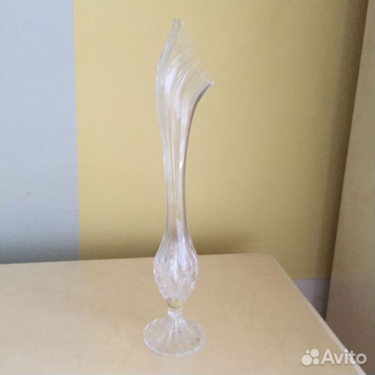 Вазочка ладья хрустальная СССР