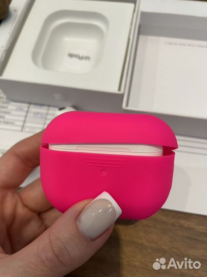 Чехол для наушников airpods pro розовый