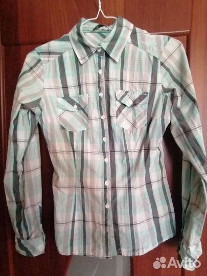 Рубашка для девочки, приталенная, 40 (34)