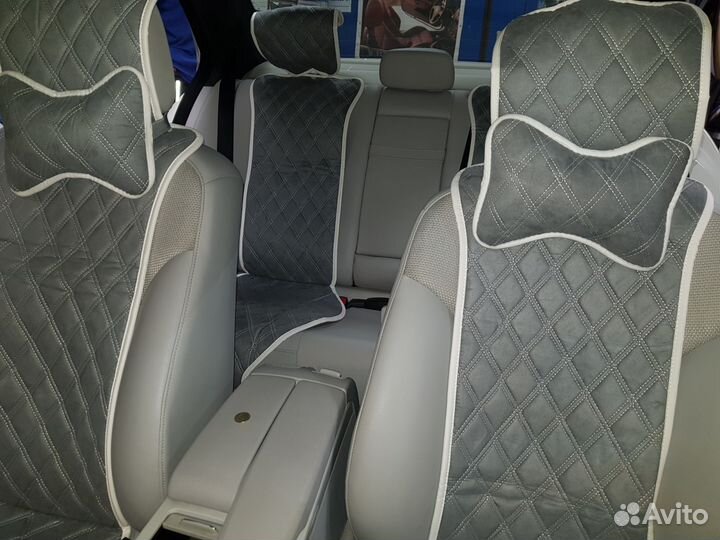 Авточехлы -Накидки Алькантара Мерседес Установка