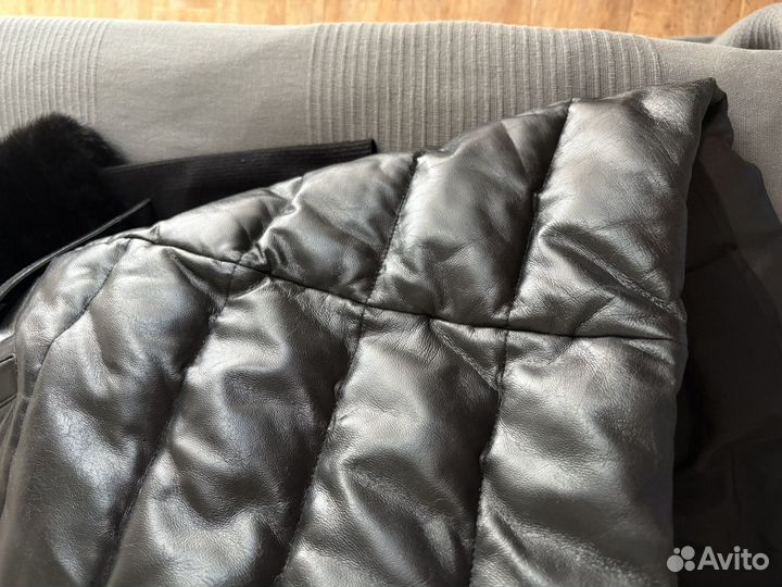 Зимняя кожанная куртка