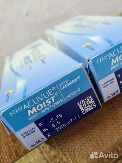 Линзы контактные однодневные acuvue