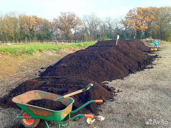 Плодородный грунт чернозем земля торфосмесь